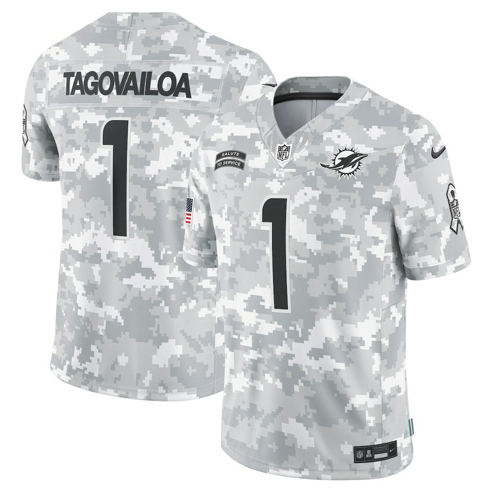 Tua Tagovailoa Miami Dolphins 2024 Salute to Service Limited Jersey - Arctic Camo | Nike sale