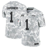 Sauce Gardner New York Jets 2024 Salute to Service Limited Jersey - Arctic Camo | Nike discount