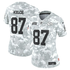 Travis Kelce Kansas City Chiefs Women's 2024 Salute to Service Limited Jersey - Arctic Camo | Nike cheap
