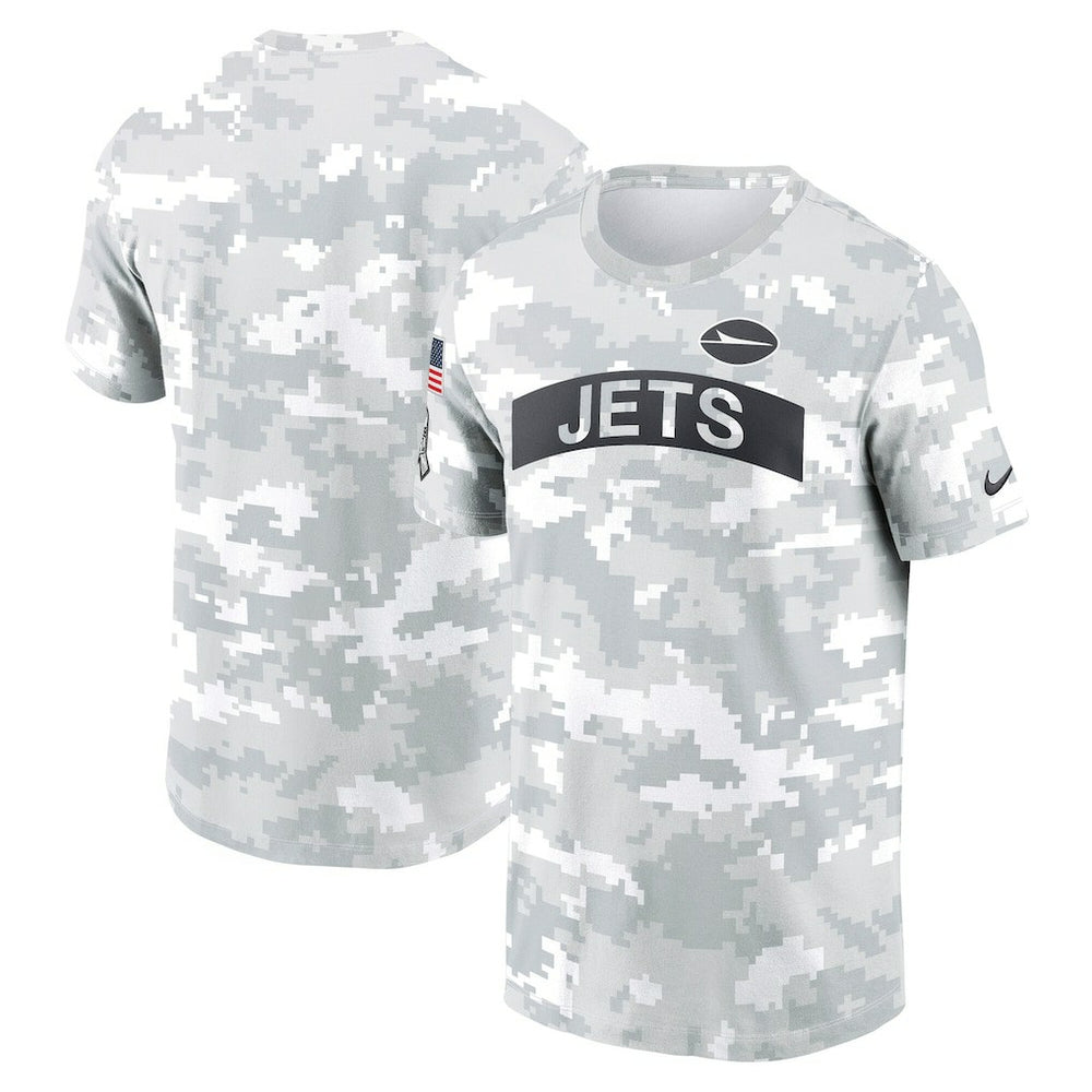New York Jets 2024 Salute To Service Performance T-Shirt - Arctic Camo | Nike for sale