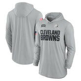 Cleveland Browns 2024 Salute to Service Lightweight Dri-FIT Long Sleeve Hoodie T-Shirt - Gray | Nike for sale