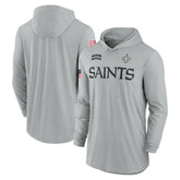 New Orleans Saints 2024 Salute to Service Lightweight Dri-FIT Long Sleeve Hoodie T-Shirt - Gray | Nike discount
