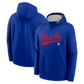 New England Patriots Rewind Club Logo Pullover Hoodie - Royal | Nike outlet