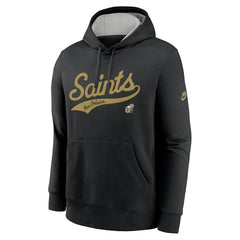 New Orleans Saints Rewind Club Logo Pullover Hoodie - Black | Nike for sale