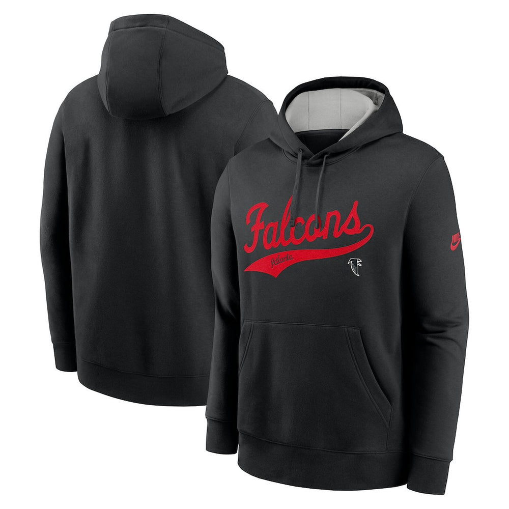 Atlanta Falcons Rewind Club Logo Pullover Hoodie - Black | Nike for sale
