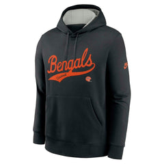 Cincinnati Bengals Rewind Club Logo Pullover Hoodie - Black | Nike online