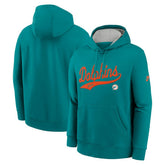 Miami Dolphins Rewind Club Logo Pullover Hoodie - Aqua | Nike sale