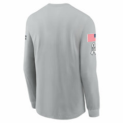 Tennessee Titans 2024 Salute To Service Long Sleeve T-Shirt - Gray | Nike on sale