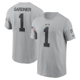 Ahmad Sauce Gardner New York Jets 2024 Salute To Service Name & Number T-Shirt - Gray | Nike outlet