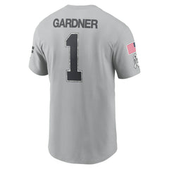 Ahmad Sauce Gardner New York Jets 2024 Salute To Service Name & Number T-Shirt - Gray | Nike outlet
