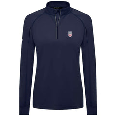 USWNT Levelwear Women's Kinetic Insignia Quarter-Zip Pullover - Navy discount
