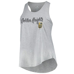 Vegas Golden Knights Fanatics Women's Plus Size Racerback Tank Top Heather Gray