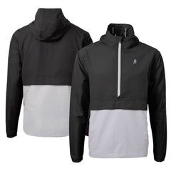 Baltimore Orioles Cutter & Buck City Connect Charter Eco Recycled Half-Zip Anorak Jacket - Black/Gray