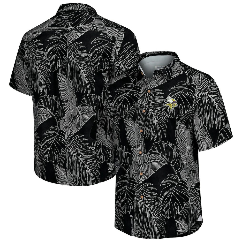 Minnesota Vikings Sport Vine Line Button-Down Shirt - Black discount