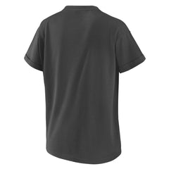 New York Islanders WEAR by Erin Andrews Women's 2024 NHL Stadium Series Boyfriend T-Shirt Charcoal