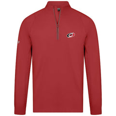 Carolina Hurricanes Levelwear Theory Insignia Core Quarter-Zip Pullover Top Red