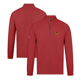 Chicago Blackhawks Levelwear Theory Insignia Core Quarter-Zip Pullover Top Red