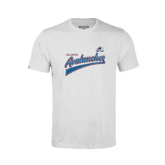 Colorado Avalanche Levelwear Youth Little Richmond Retro Script T-Shirt White