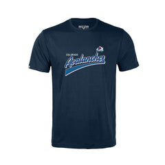 Colorado Avalanche Levelwear Youth Little Richmond Retro Script T-Shirt Navy