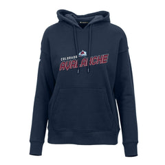 Colorado Avalanche Levelwear Women's Adorn Premier 2.0 Fleece Pullover Hoodie Navy