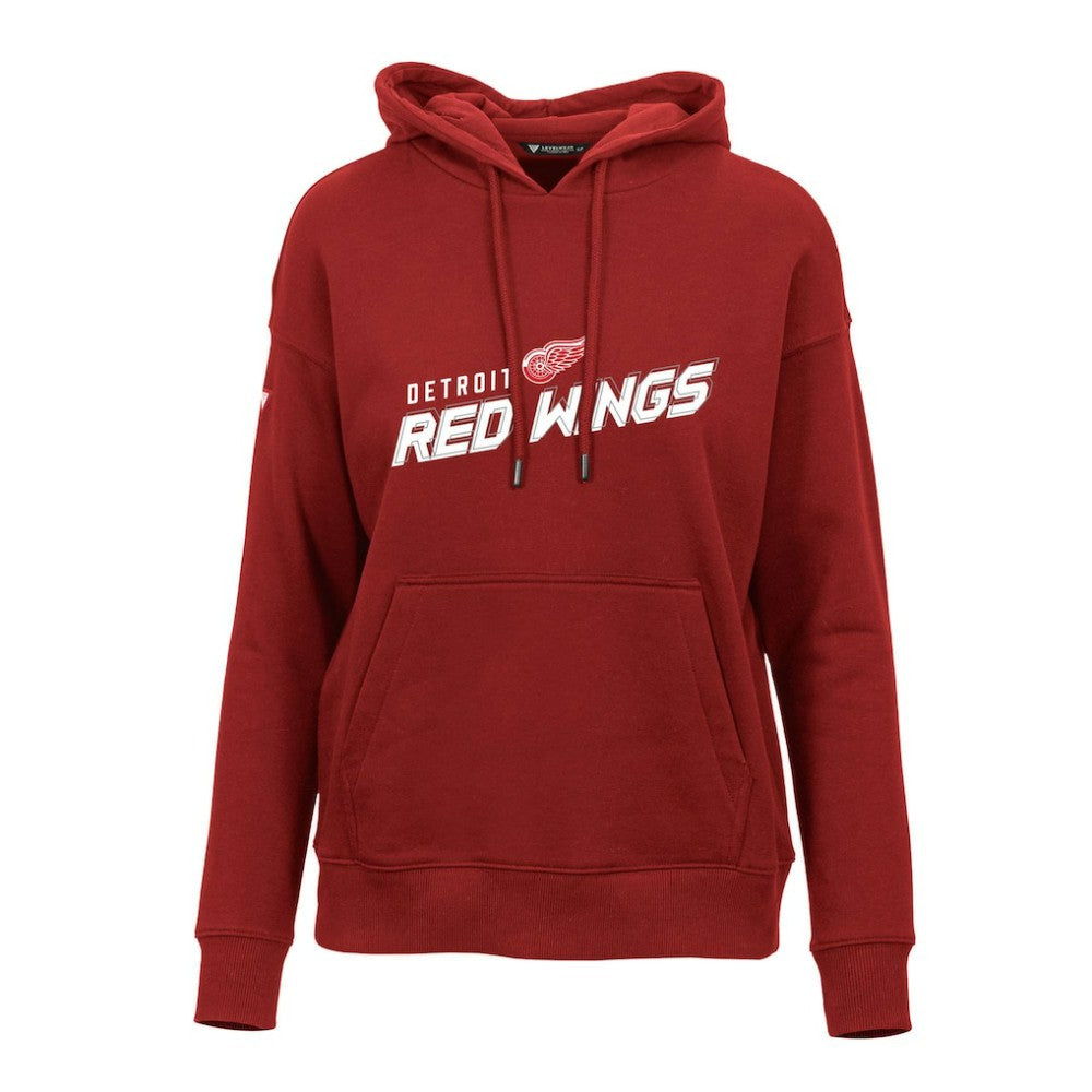 Detroit Red Wings Levelwear Women's Adorn Premier 2.0 Fleece Pullover Hoodie Red