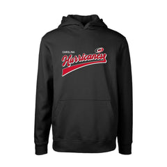 Carolina Hurricanes Levelwear Youth Podium Retro Script Fleece Pullover Hoodie Black
