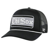 Chicago White Sox Local Patch Foam Front Trucker Adjustable Hat - Black | 47 brand