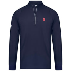Boston Red Sox Levelwear Theory Insignia Quarter-Zip Pullover - Navy