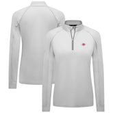Cincinnati Reds Levelwear Women's Kinetic Insignia Quarter-Zip Pullover - White