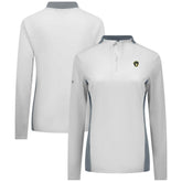 Milwaukee Brewers Levelwear Women's Moxie Insignia Quarter-Zip Pullover - White