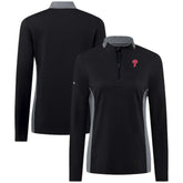 Philadelphia Phillies Levelwear Women's Moxie Insignia Quarter-Zip Pullover - Black