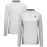 Chicago Cubs Levelwear Women's Moxie Insignia Quarter-Zip Pullover - White