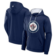 Winnipeg Jets Fanatics Defender Pullover Hoodie Navy