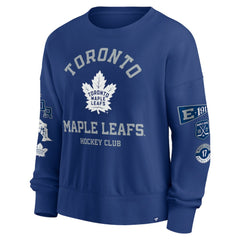 Toronto Maple Leafs Fanatics Women's Go Team Pullover Sweatshirt Blue