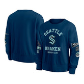 Seattle Kraken Fanatics Women's Go Team Pullover Sweatshirt Deep Sea Blue