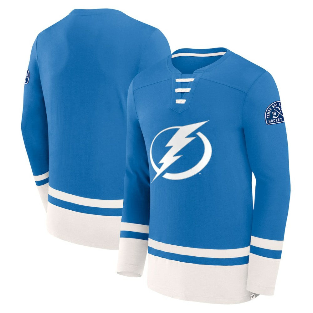 Tampa Bay Lightning Fanatics High Point Long Sleeve T-Shirt Blue