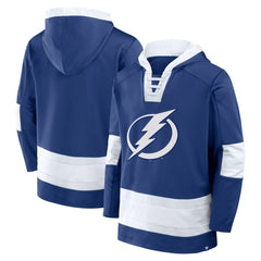 Tampa Bay Lightning Fanatics Inside Line Fleece Pullover Hoodie- Blue