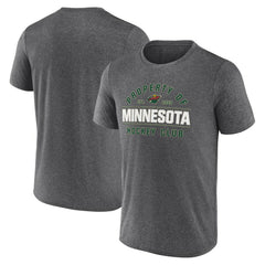 Minnesota Wild Fanatics Property Of T-Shirt Heather Charcoal