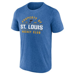 St. Louis Blues Fanatics Property Of T-Shirt Heather Blue