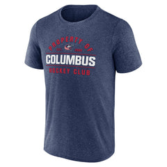 Columbus Blue Jackets Fanatics Property Of T-Shirt Heather Navy