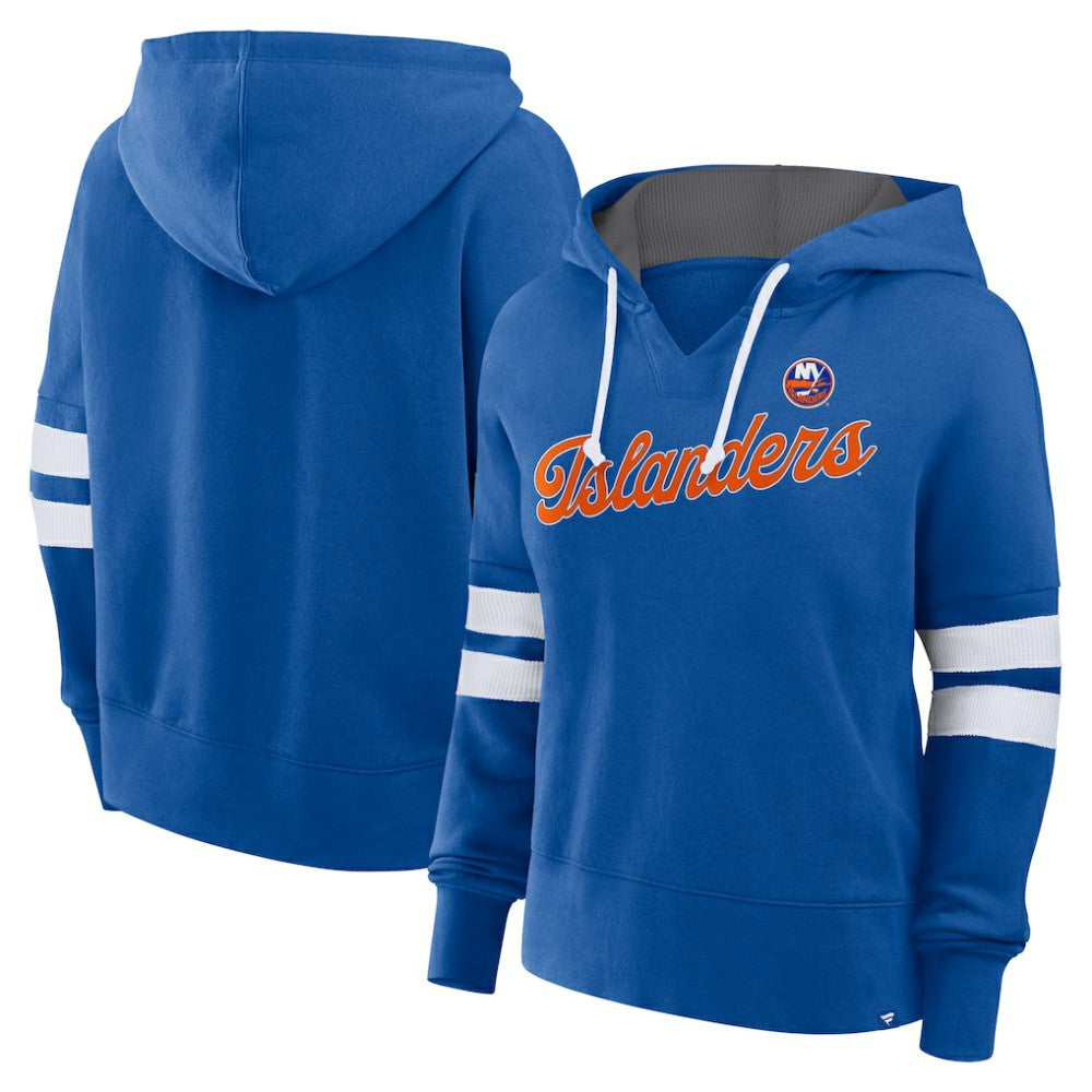 New York Islanders Fanatics Women's Oversized Seize Pullover Hoodie Royal