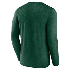 Minnesota Wild Fanatics Transition Long Sleeve T-Shirt Heather Green