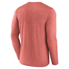New Jersey Devils Fanatics Transition Long Sleeve T-Shirt Heather Red