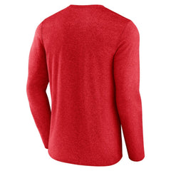 Calgary Flames Fanatics Transition Long Sleeve T-Shirt Heather Red