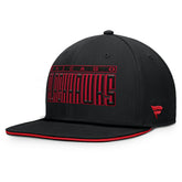 Chicago Blackhawks Fanatics Fundamental Gino Stack Snapback Hat Black