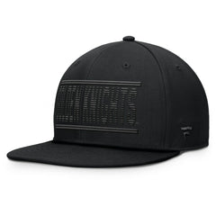 Vegas Golden Knights Fanatics Heritage Ice Time Wordmark Fitted Hat Black