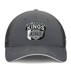 Los Angeles Kings Fanatics Authentic Pro Home Ice Trucker Adjustable Hat Gray