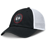 Chicago Blackhawks Fanatics Averie Trucker Adjustable Hat Black/White