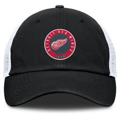Detroit Red Wings Fanatics Averie Trucker Adjustable Hat Black/Gray