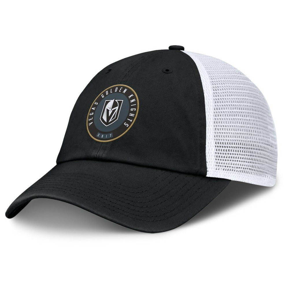 Vegas Golden Knights Fanatics Averie Trucker Adjustable Hat Black/White